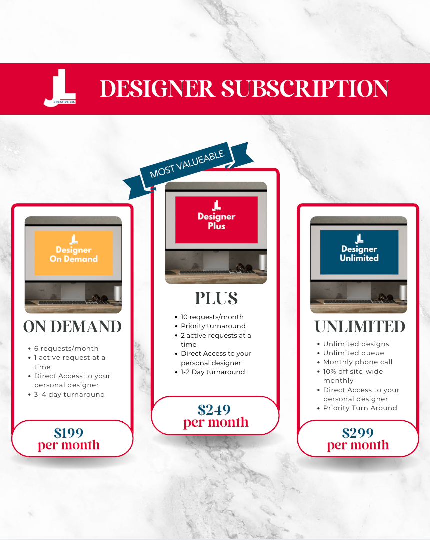 J+L Creative Club: Designer Subscription