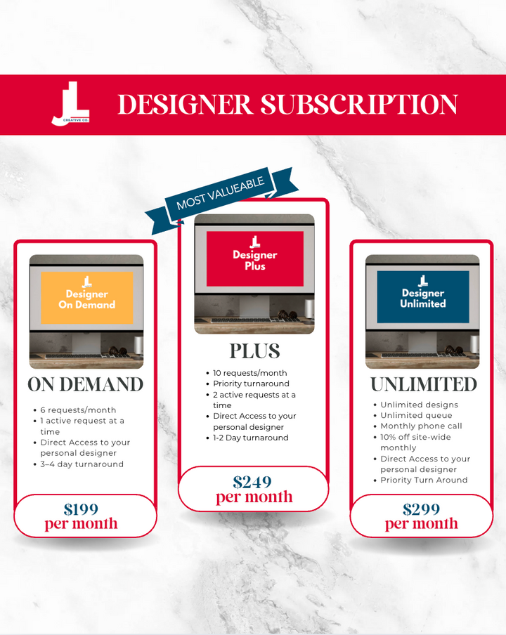 J+L Creative Club: Designer Subscription