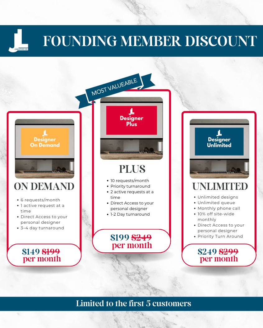 J+L Creative Club: Designer Subscription