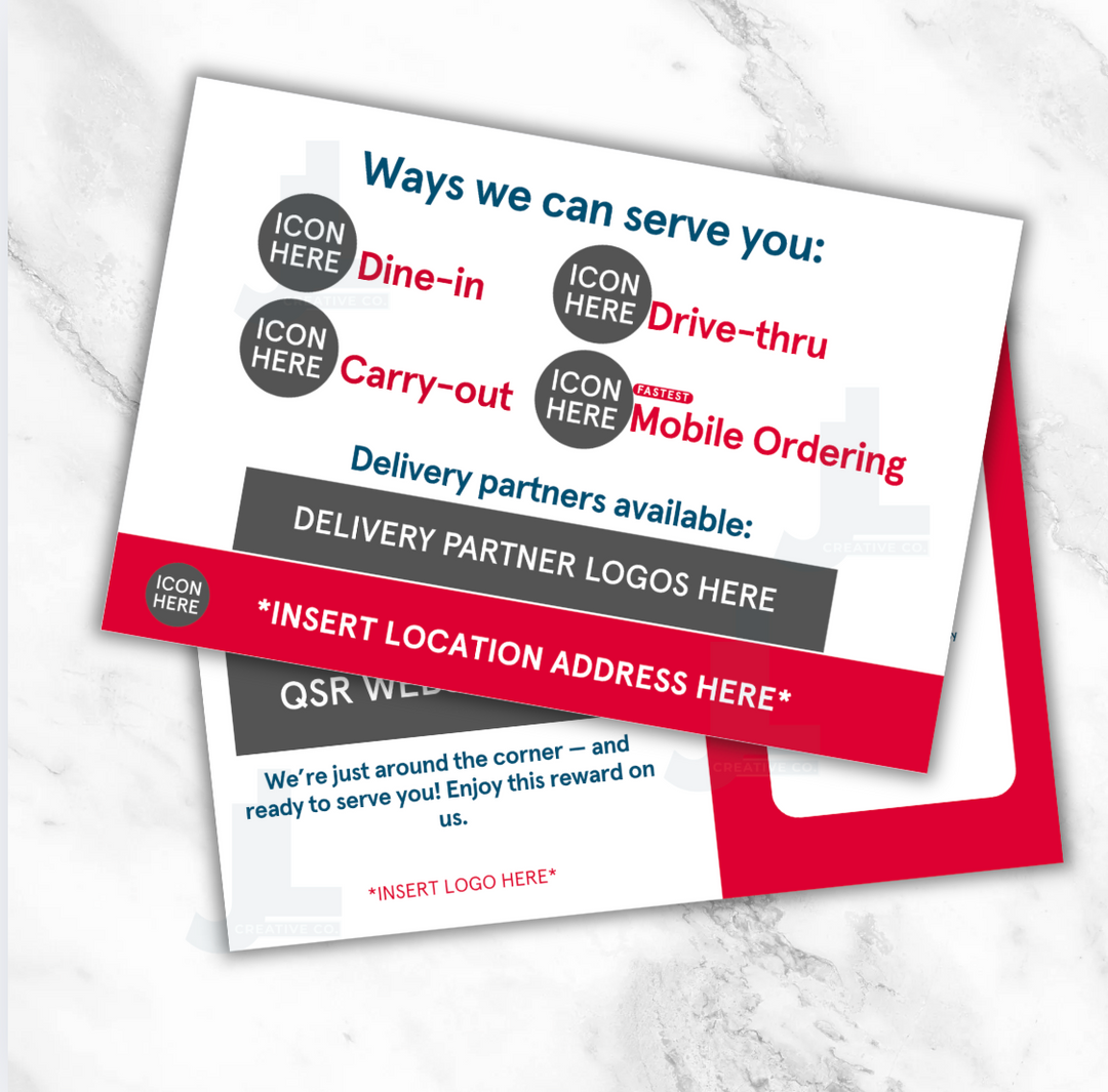 Real Estate Offer Card Backer