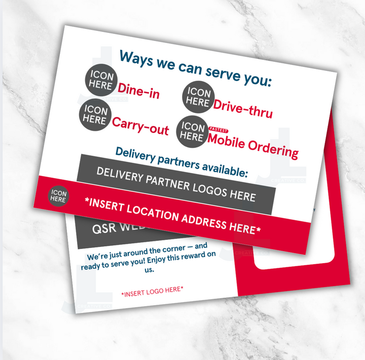 Real Estate Offer Card Backer