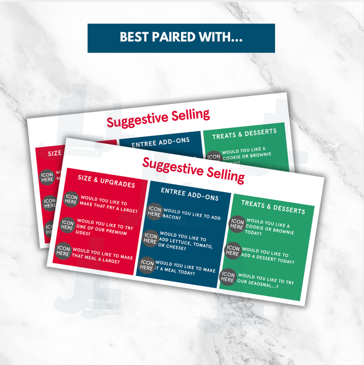 Suggestive Selling Register Stickers (+ FREE GUIDE)