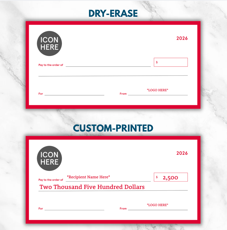 Big Check Presentation Board