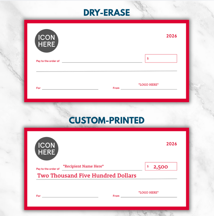 Big Check Presentation Board