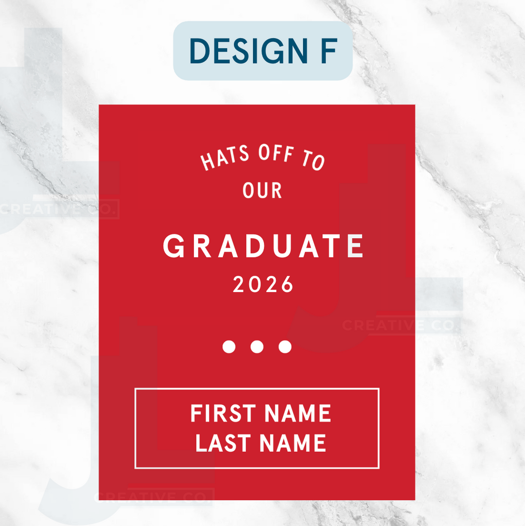 Graduation Window Clings