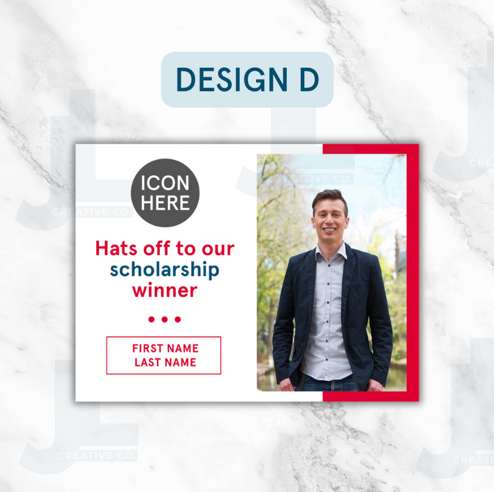 Scholarship Winner Lawn Signs