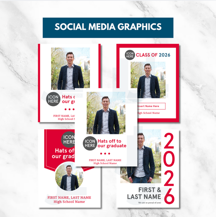 Graduate - Social Media Canva Template