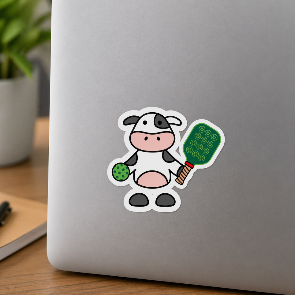 Dancing Cow Stickers