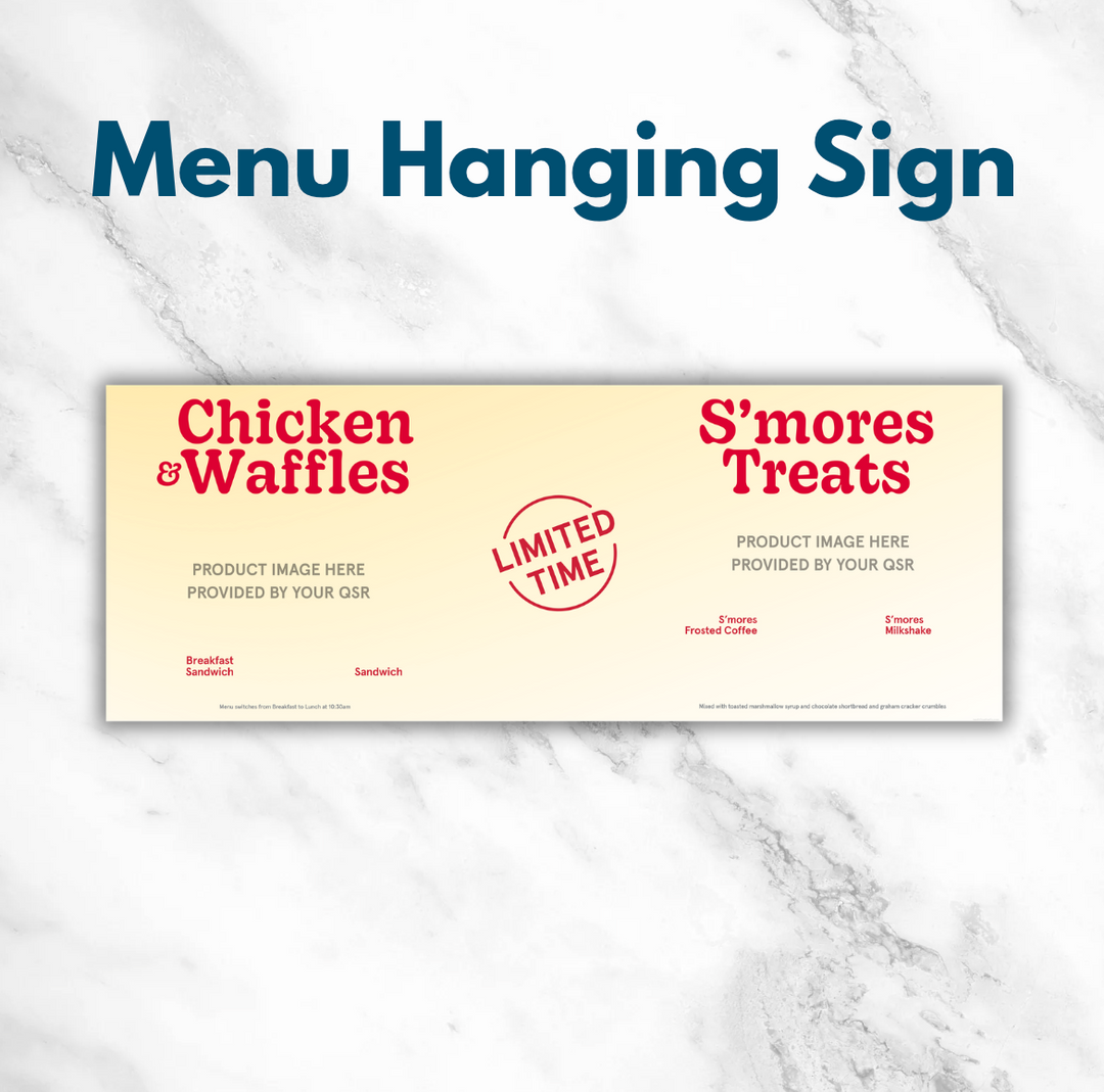 LTO Menu Hanging Signage
