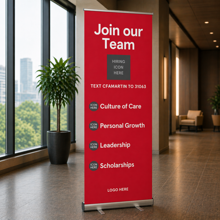 Retractable Pull Up Banner (7 Day Turnaround)